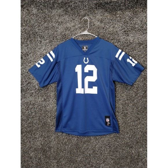Team Apparel Other - Andrew Luck 12 Indianapolis‎ Colts Jersey Blue Youth XL NFL Football